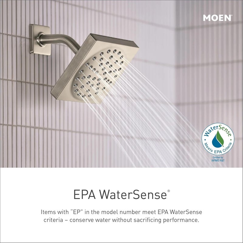 Moen Brushed Nickel High Pressure Handheld Showerhead with 69InchLong Hose Featuring 24Inch Slide Bar 3668EPBN - Image 2