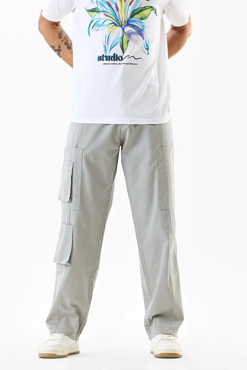 SNITCH بنطلون كارجو قطن % بقصة عادية