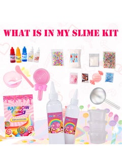 Beauenty DIY Slime Kit for Kids,Fluffy Slime Making Kit Toys for Girls -Non-Sticky & Scented to Craft Butter Slime  - Image 3