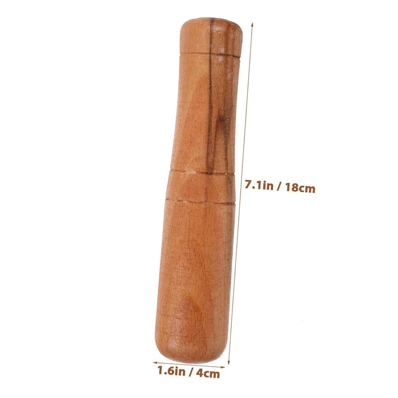 Wooden Garlic Ginger Pestle Ergonomic Spice Crusher Kitchen Tool for Home Chefs - Image 3
