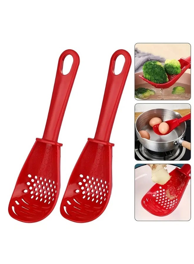 Happy Home 6-in-1 Multi-Function Cooking Spatula – Heat-Resistant up to 210°C – For Mashing, Draining, Stirring, Grating & Egg Whisking – Non-Slip Handle, Lightweight, Easy to Clean & Store – Perfect for Frying, Pot Cooking, Vegetables, Potatoes & Eggs - Image 1