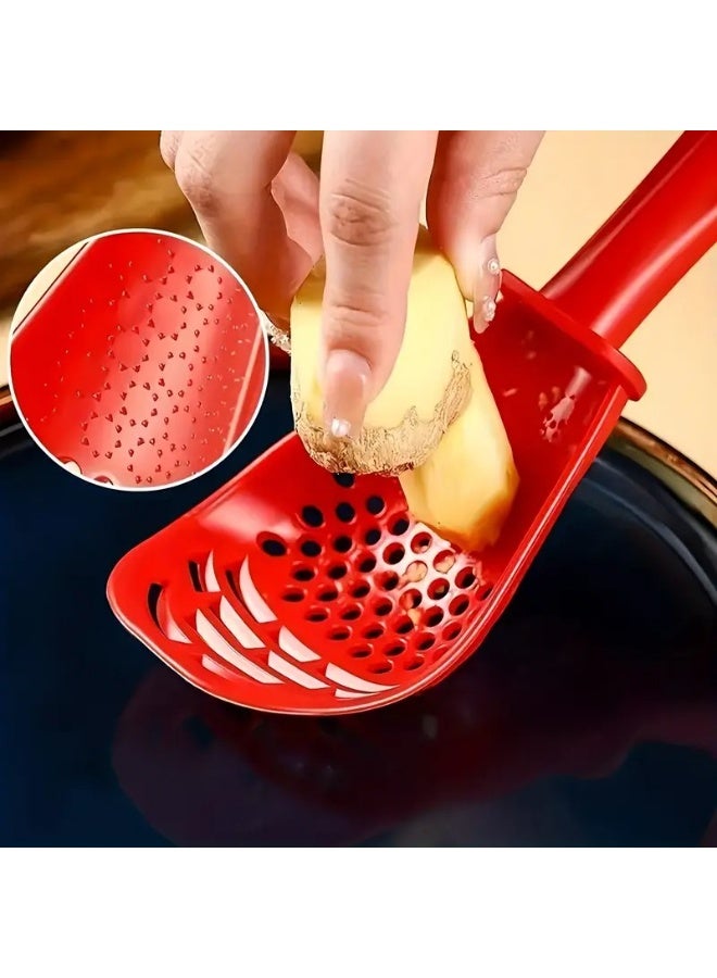 Happy Home 6-in-1 Multi-Function Cooking Spatula – Heat-Resistant up to 210°C – For Mashing, Draining, Stirring, Grating & Egg Whisking – Non-Slip Handle, Lightweight, Easy to Clean & Store – Perfect for Frying, Pot Cooking, Vegetables, Potatoes & Eggs - Image 4