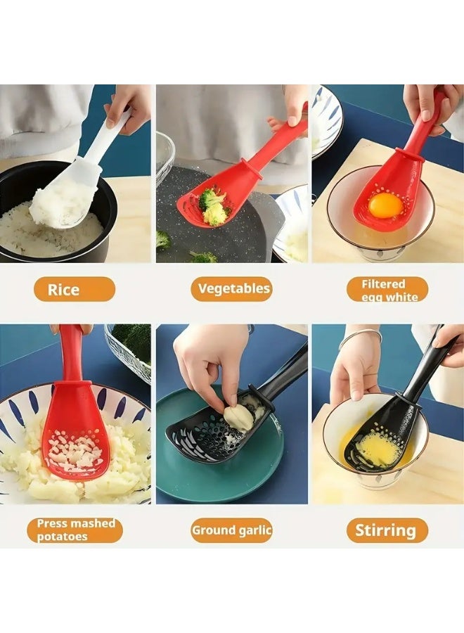Happy Home 6-in-1 Multi-Function Cooking Spatula – Heat-Resistant up to 210°C – For Mashing, Draining, Stirring, Grating & Egg Whisking – Non-Slip Handle, Lightweight, Easy to Clean & Store – Perfect for Frying, Pot Cooking, Vegetables, Potatoes & Eggs - Image 2