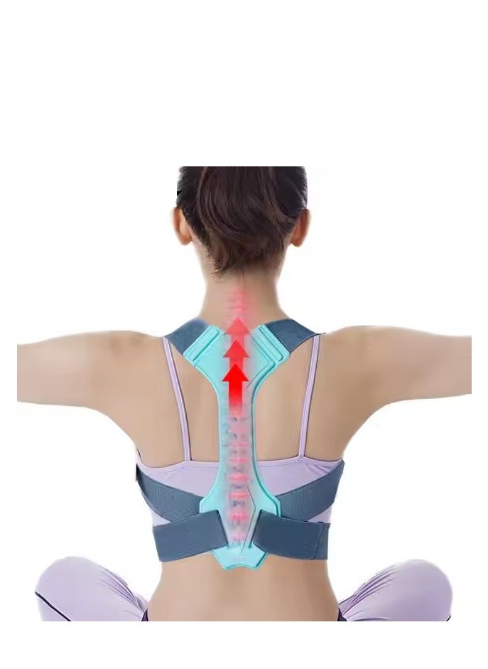 Relax Smart Back Support Belt Posture Corrector Adjustable Upper Back Brace Supports and Straightens the Spine to Relieve Shoulder Neck and Back Pain  - Image 2