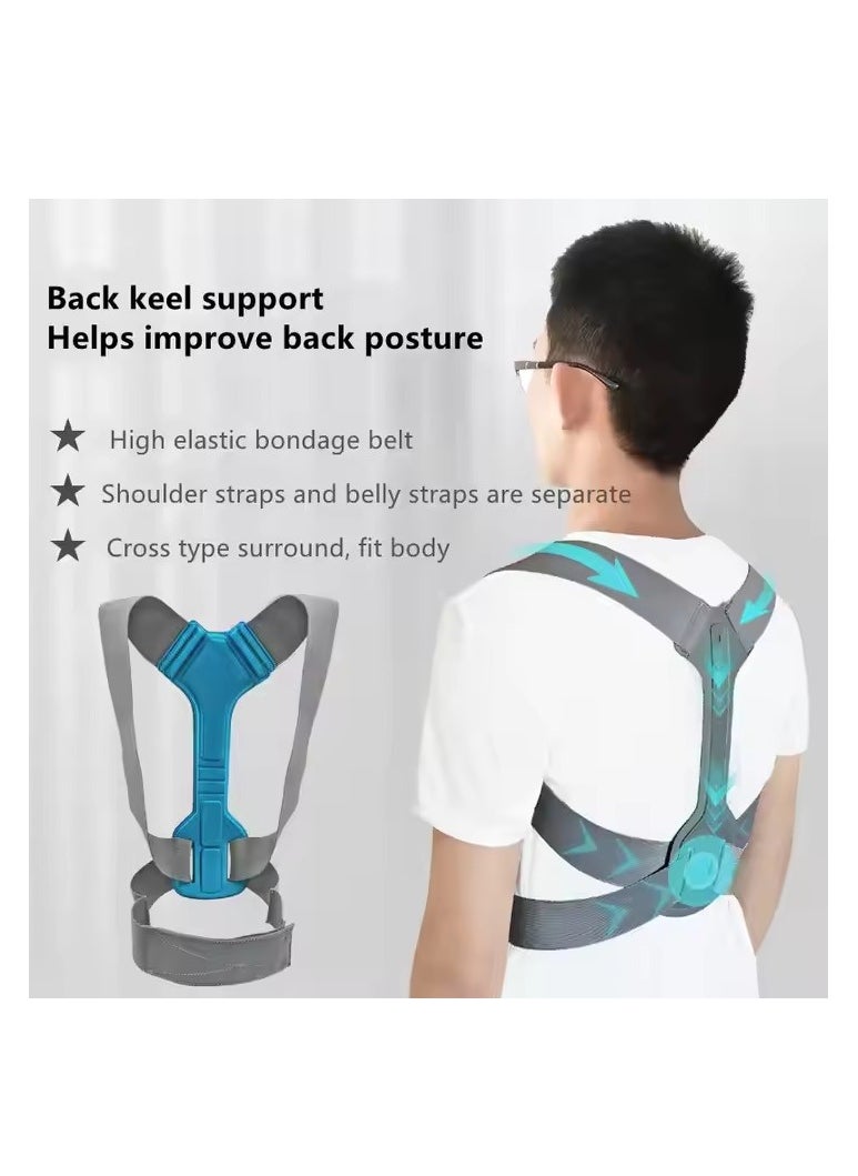 Relax Smart Back Support Belt Posture Corrector Adjustable Upper Back Brace Supports and Straightens the Spine to Relieve Shoulder Neck and Back Pain  - Image 3