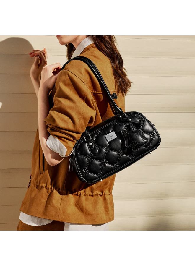 Nucelle Pegasus Bowling Bag New Lightweight Luxury Niche Baguette Bag Women's Shoulder Underarm Bag Birthday Gift For Girls - Image 3