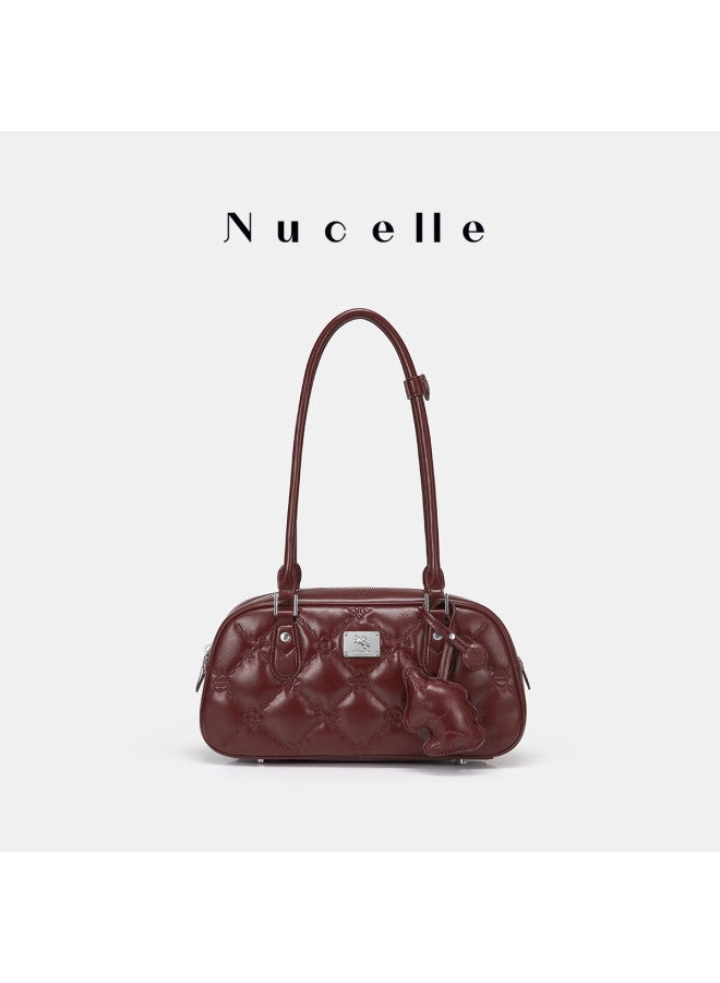 Nucelle Pegasus Bowling Bag New Lightweight Luxury Niche Baguette Bag Women's Shoulder Underarm Bag Birthday Gift For Girls - Image 1