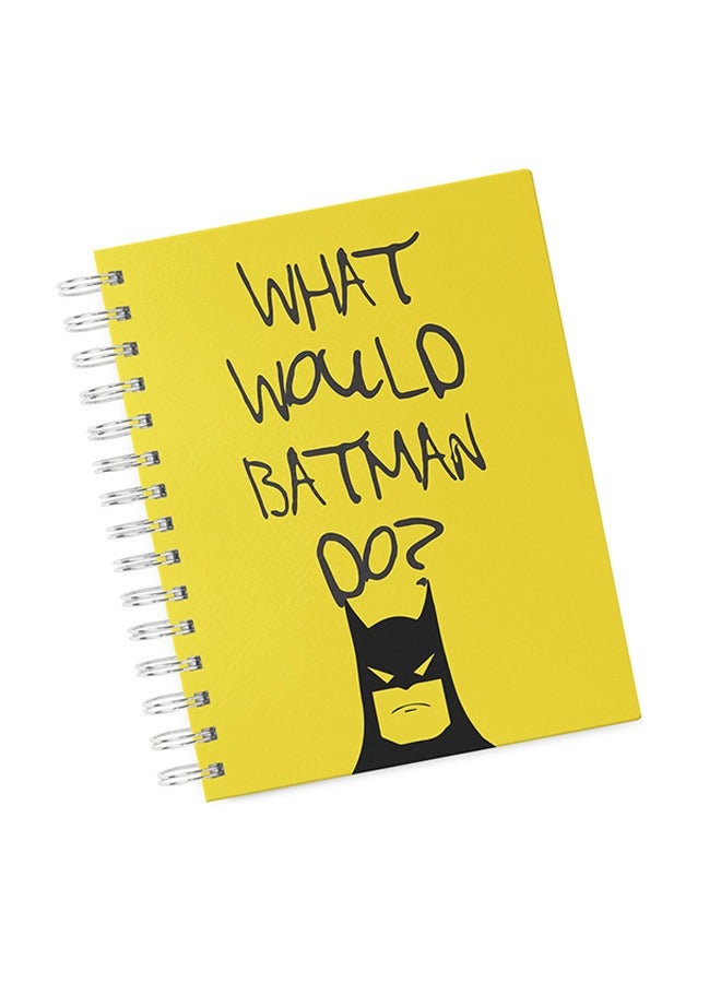 LIT What Would Batman Do Spiral Hardcover Notebook - Image 1