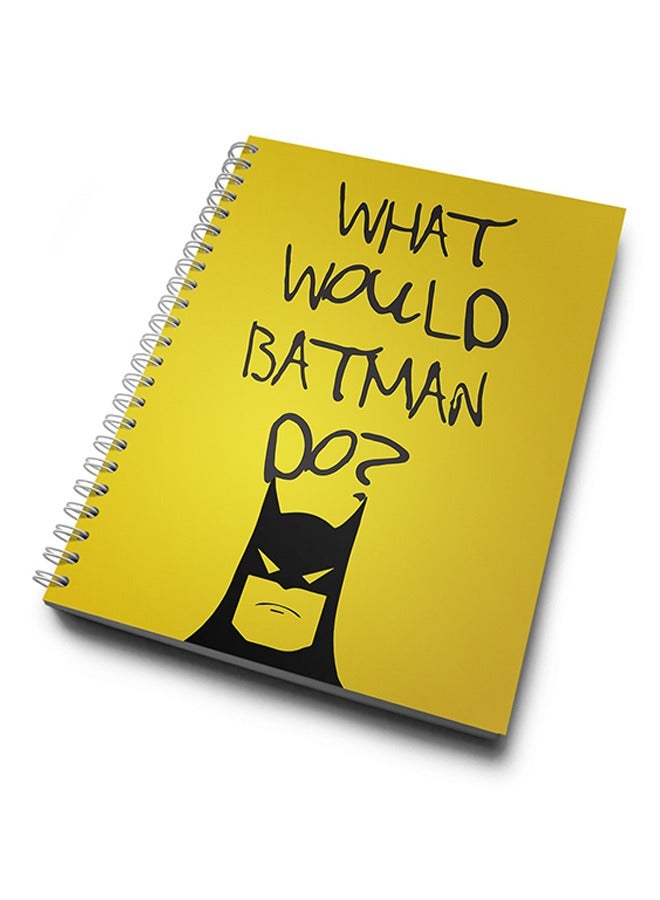 LIT What Would Batman Do Spiral Hardcover Notebook - Image 2