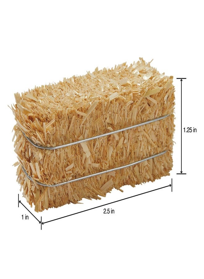 FloraCraft فلورا كرافت 12 قطعة بالة قش زخرفية 1 بوصة × 1.25 بوصة × 2.5 بوصة طبيعية - Image 3