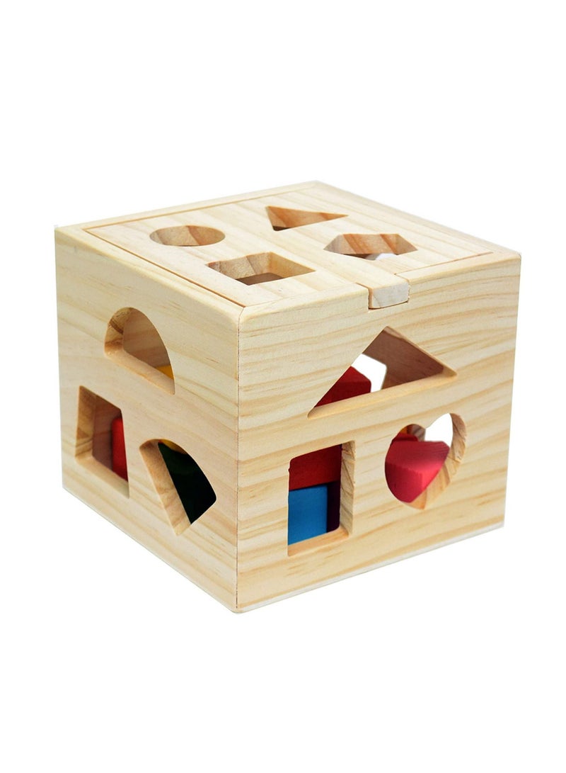 RollsTimi  Wooden Educational Toys Shape Matching Blocks Toy For Children, Multicolour - Image 2