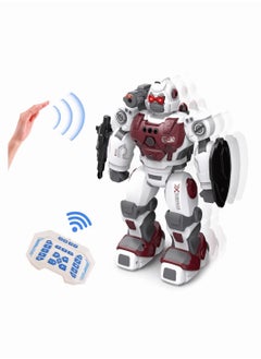 Robot Toys, Smart Programmable Remote Control Robots Shooting Walking Dancing Interactive Robot for Kids, RC Robot with 2.4GHz Sensing Gesture Control for Boys Girls 6-12 Years Old