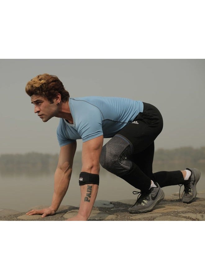 Tynor دعم كوع التنس للرجال والنساء، حزام كوع قابل للتعديل لتخفيف الألم مع وسادة ضغط، لفافة ذراع الكوع لرفع الأثقال، التهاب الأوتار، حزام متوسط، 1 وحدة - Image 5