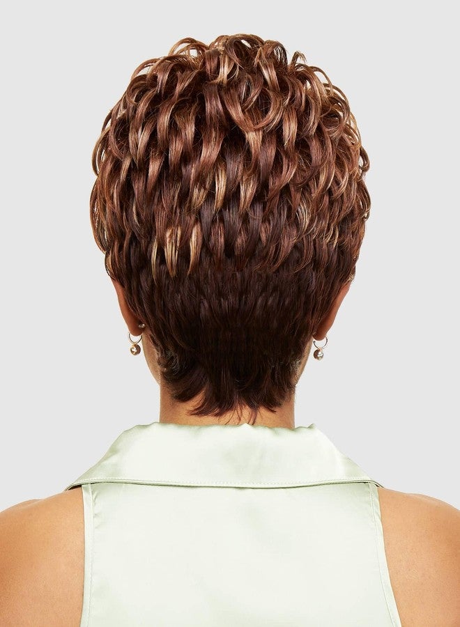 Vanessa Fashion Wigs Short Length Wavy Hair Style Heatwave Synthetic Wigs - SALMA (BT4007) - Image 3