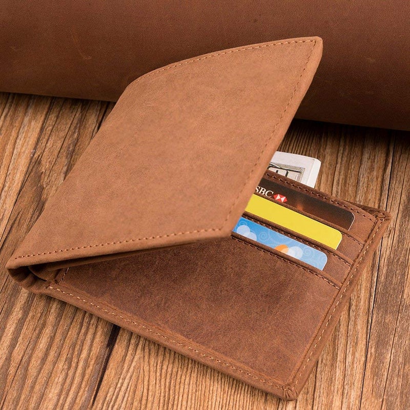 K KENON Mom Son Wallet - Engraved Leather Men Wallet-The Perfect Personalized Son Gift From Mom And Dad (Wallets-For Son From Dad) - Image 4