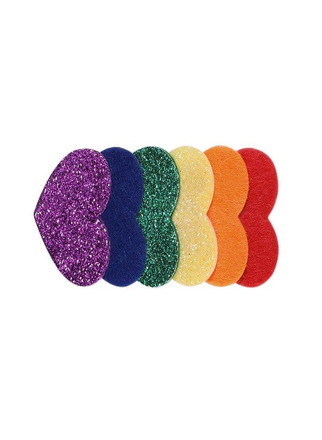BBTDIN Baby Rainbow Snap Clips Bow Toddler Rainbows Clips Bowknot Infant Baby Rainbow Tiny Bow JHP05 (2 Pcs-C) - Image 2