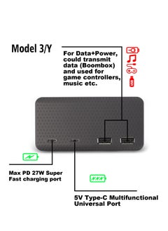 Generic 4-in-1 USB Hub Center Console Docking Station for Tesla Model 3/Y (2021) - Fast Charge USB PD for Dashcam, Sentry Mode, and Phone (Not Compatible with 2022 Models)  - Image 5