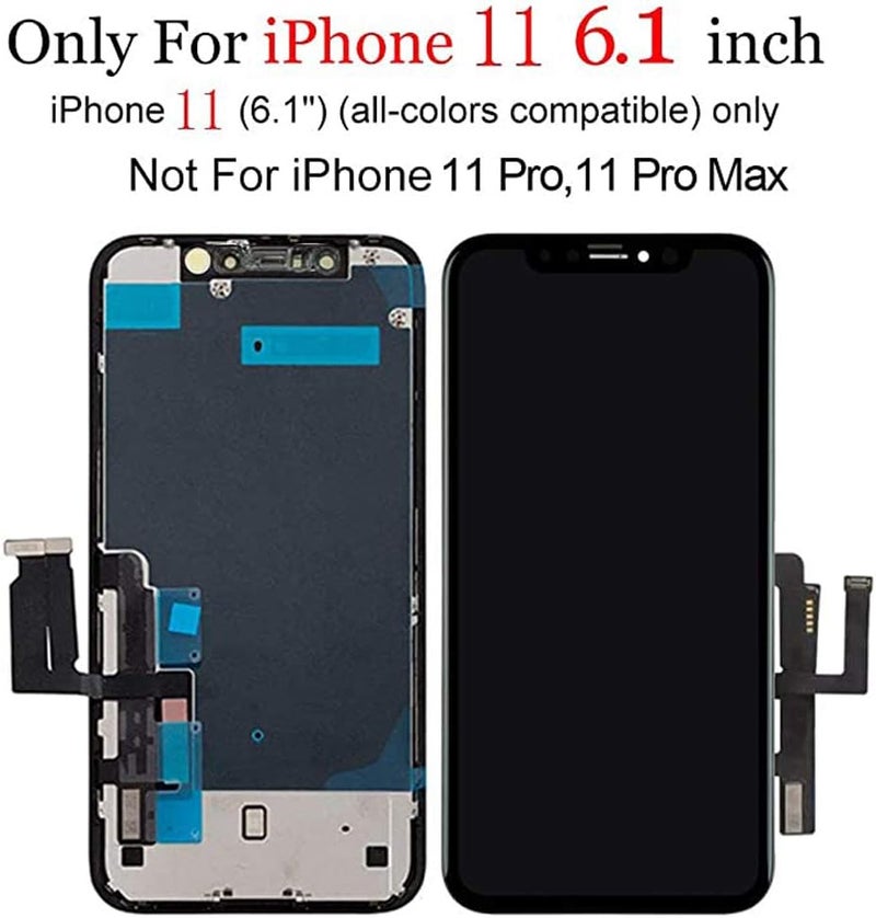 Fixerman Store for iPhone 11 LCD Screen Replacement 6.1 inch, 3D Touch Display Digitizer Assembly with Repair Tools, Compatible with iPhone 11(A2111, A2223, A2221) (6.1 inch) - Image 2