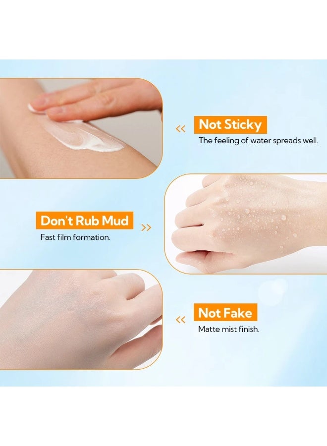 LANBENA Moisturizing UV Sunscreen Cream SPF 50 PA+++ 30g Pack of 2 3-in-1 Facial Sunscreen for Sensitive Skin - Image 5
