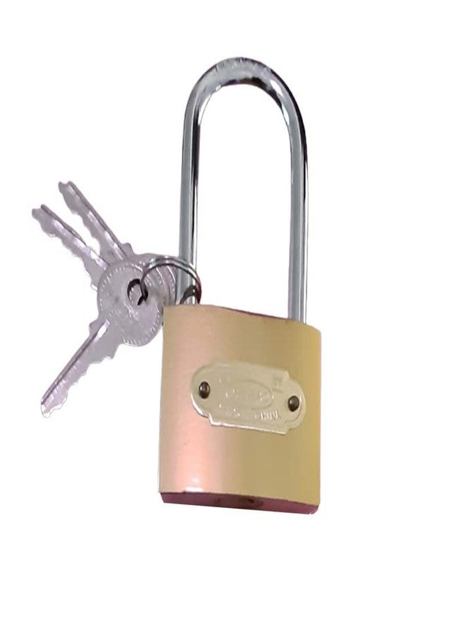 Starlinks Imported Stainless Steel 50 mm (2.0") Pressing Outdoor Lock with 3 Keys (Long Shackle)- 1No - Image 1