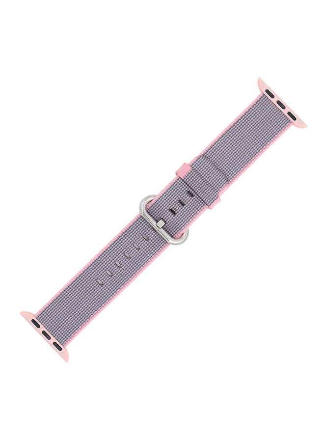 NIBEMINENT Replacement Band For Apple Watch Series 1/2/3 38mm Blue/Pink - Image 1