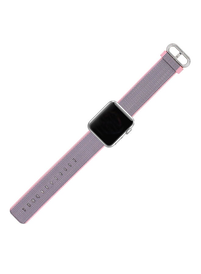 NIBEMINENT Replacement Band For Apple Watch Series 1/2/3 38mm Blue/Pink - Image 2