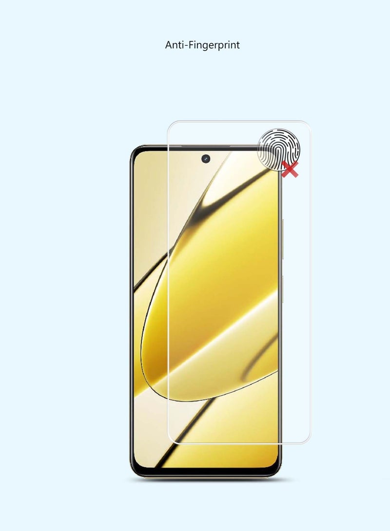 Techie واقي شاشة زجاجي مقوى عالي الدقة لهاتف Realme 11 5G - مضاد للانعكاس ومضاد للفقاعات وصلابة 9H 0.33 مم وحواف مستديرة وسهولة التركيب - Image 2