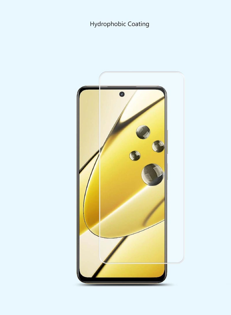 Techie واقي شاشة زجاجي مقوى عالي الدقة لهاتف Realme 11 5G - مضاد للانعكاس ومضاد للفقاعات وصلابة 9H 0.33 مم وحواف مستديرة وسهولة التركيب - Image 4