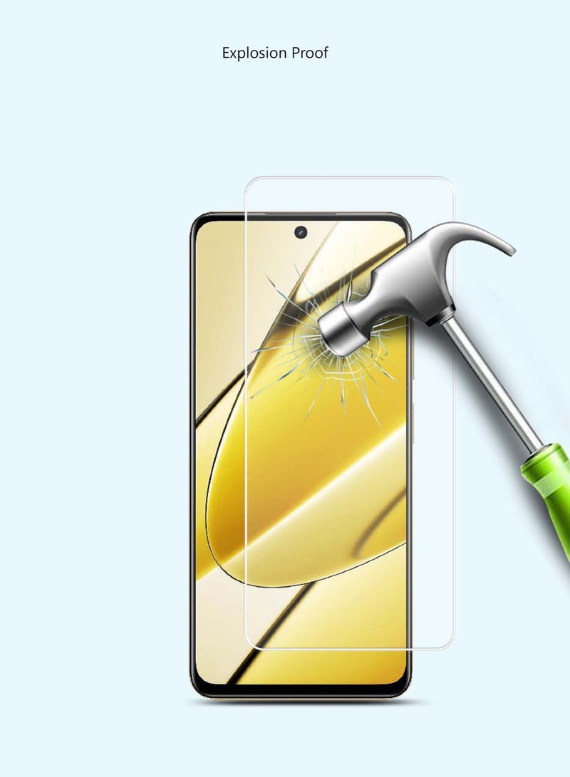 Techie واقي شاشة زجاجي مقوى عالي الدقة لهاتف Realme 11 5G - مضاد للانعكاس ومضاد للفقاعات وصلابة 9H 0.33 مم وحواف مستديرة وسهولة التركيب - Image 5