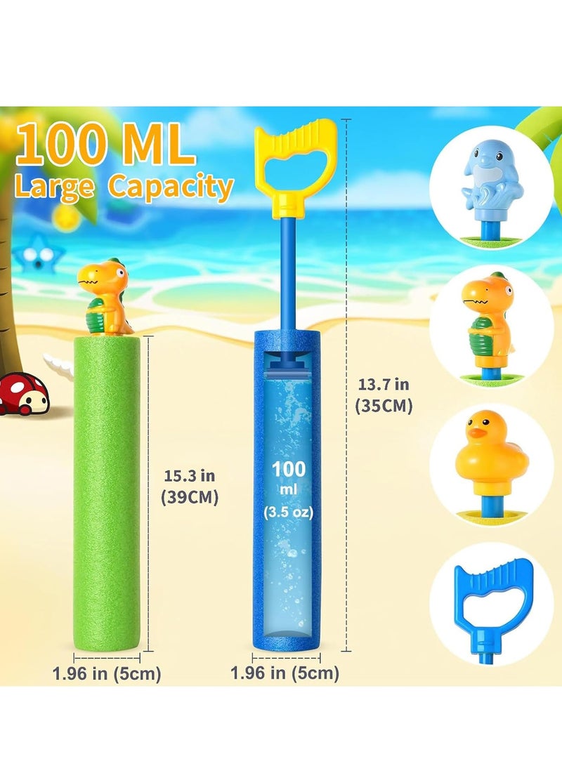 Yoawllty Swimming Water Gun Toys,  6 Pcs Squirt Guns Pool Toys for Kids, Water Pistol Beach Shooting Toy Outdoor, Foam Water Toys Shooter for Summer - Image 2