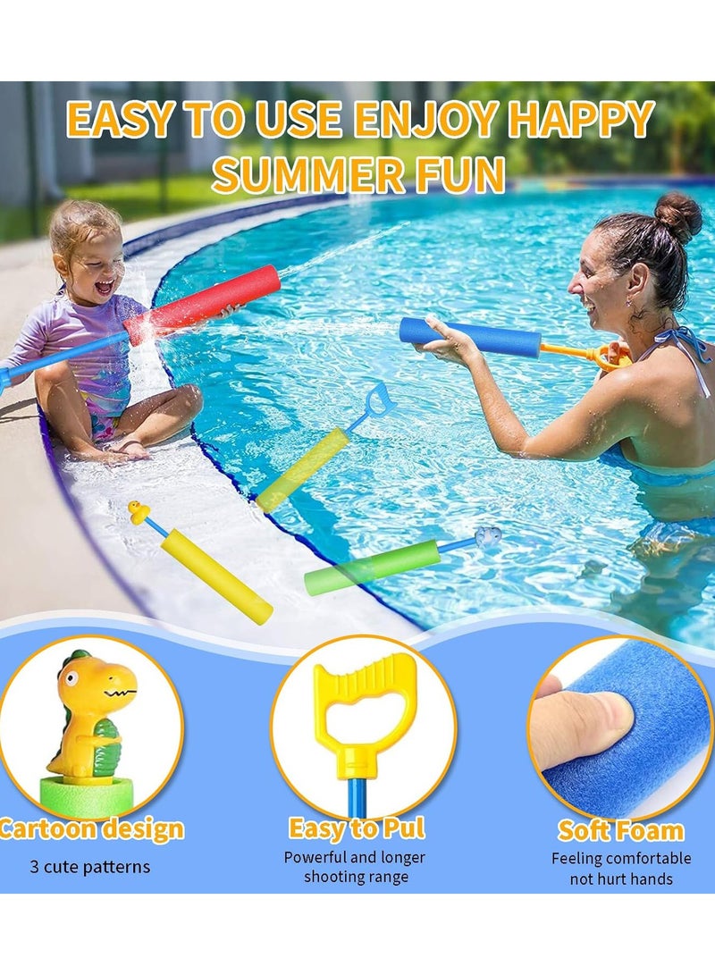 Yoawllty Swimming Water Gun Toys,  6 Pcs Squirt Guns Pool Toys for Kids, Water Pistol Beach Shooting Toy Outdoor, Foam Water Toys Shooter for Summer - Image 3