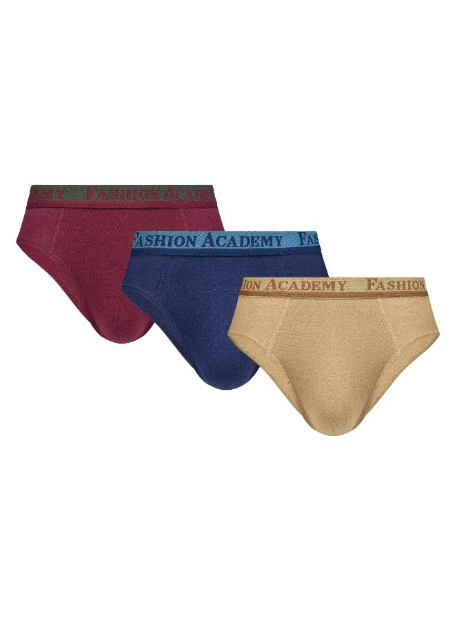 Fashion Academy Mens Outer Elastic Brief Assorted Colors Pack of 6 - Image 2