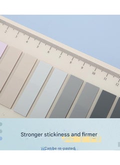 Generic Morandi Color Convenience Sticker Ins Style Cute Set Color Self Adhesive Notebook  - Image 5