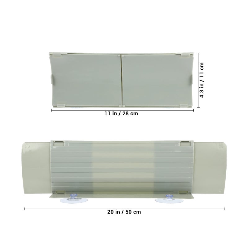 2pcs BESTONZON Kitchen Sink Water Impermeable Retaining Plate Splatter Screen Retractable Water Splashing Guard (Random Color) - Image 3