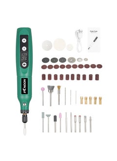 Cordless Rotary Tool 3.7V Li-Ion Power 5 Variable Speed USB Charging Multi-Purpose for Light-Duty DIY Crafting Polishing Jade Pet Nail Sharpening