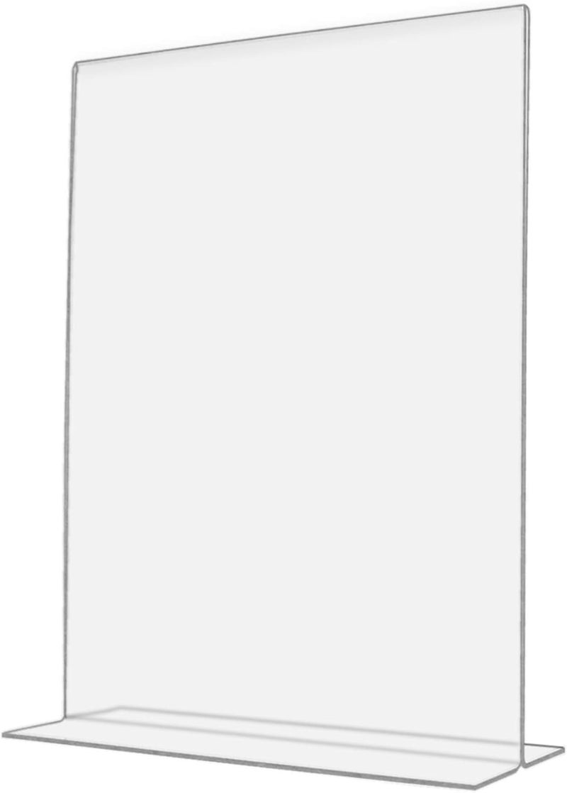 deflecto 69201 Classic Image Stand Up Double Sided Sign Holder Plastic 8 12 wide x11 high Insert Clear 8 12 x 11 Lot of 1 - Image 1