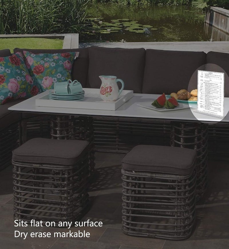 deflecto 69201 Classic Image Stand Up Double Sided Sign Holder Plastic 8 12 wide x11 high Insert Clear 8 12 x 11 Lot of 1 - Image 5