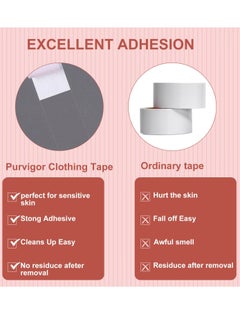 108 Strips Body and Clothing Fashion Tape Double Sided Tape for Clothes Dress Tape Transparent Clothing Tape for Clothes to Skin Body Tape for Any Kinds of Clothes Ideal Tape to Hold Clothes in Place - pzsku/Z231E80EF585493988806Z/45/_/1692688936/fead7ca1-bd90-4e5b-8bae-11271eab50ac