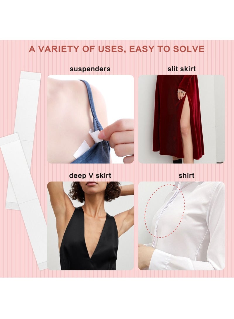 Purvigor 108 Strips Body and Clothing Fashion Tape Double Sided Tape for Clothes Dress Tape Transparent Clothing Tape for Clothes to Skin Body Tape for Any Kinds of Clothes Ideal Tape to Hold Clothes in Place  - Image 3