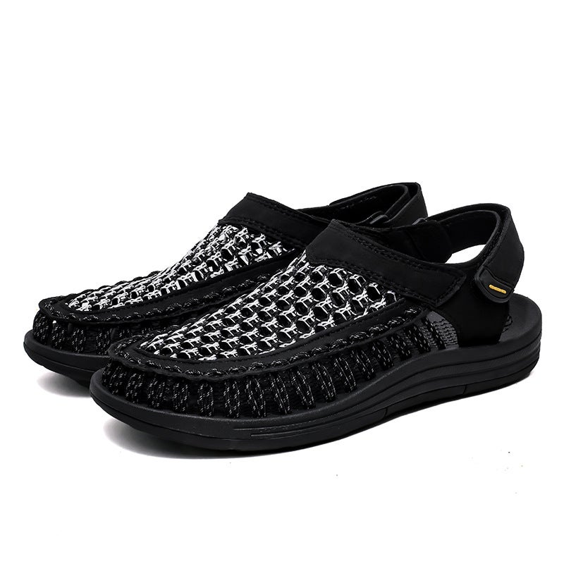 2024 Mens Summer Sandals Non-Slip Casual Slides Black