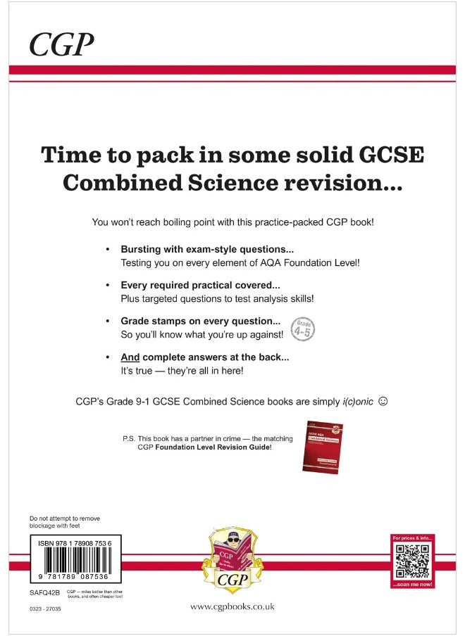 null - GCSE Combined Science AQA Exam Practice Workbook - Foundation (includes answers) - Image 1