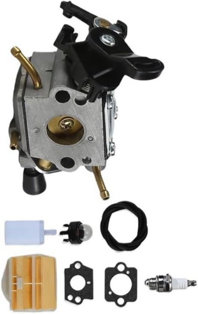 مجموعة المكربن المناسبة لقطع غيار محرك المنشار الجنزيري Husqvarna 445 & 450 506450401-A73I C1M-EL37B - Image 1