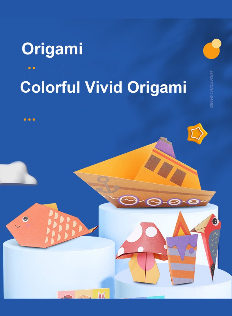 Splendors 90 Pcs Origami Paper Kids Origami Kit Toys Enlarged Size For Aged 4-12 - Image 3