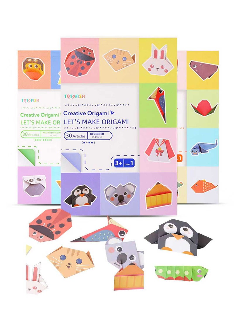 Splendors 90 Pcs Origami Paper Kids Origami Kit Toys Enlarged Size For Aged 4-12 - Image 2