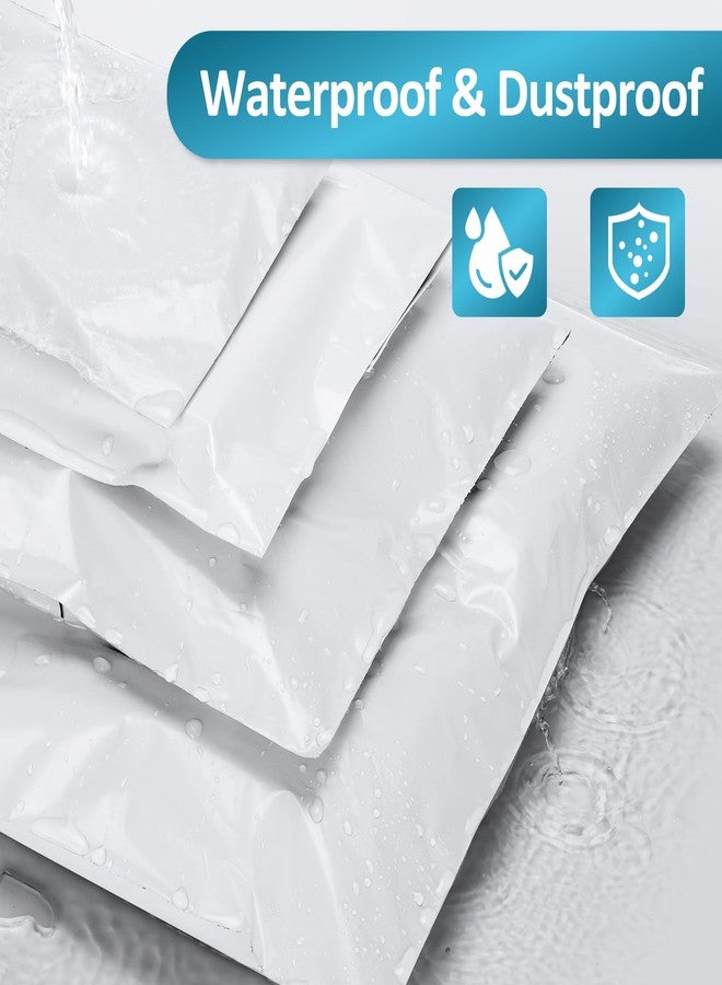 UCGOU 60 Pack White Poly Mailers Variety Size Pack, 6x9 Inch & 9x12 Inch & 10x13 Inch & 12x15.5 Inch & 14.5x19 Inch, 12 PCS Each Bag, Self-sealing Adhesive Mailers Assorted Sizes for Small Business - Image 3