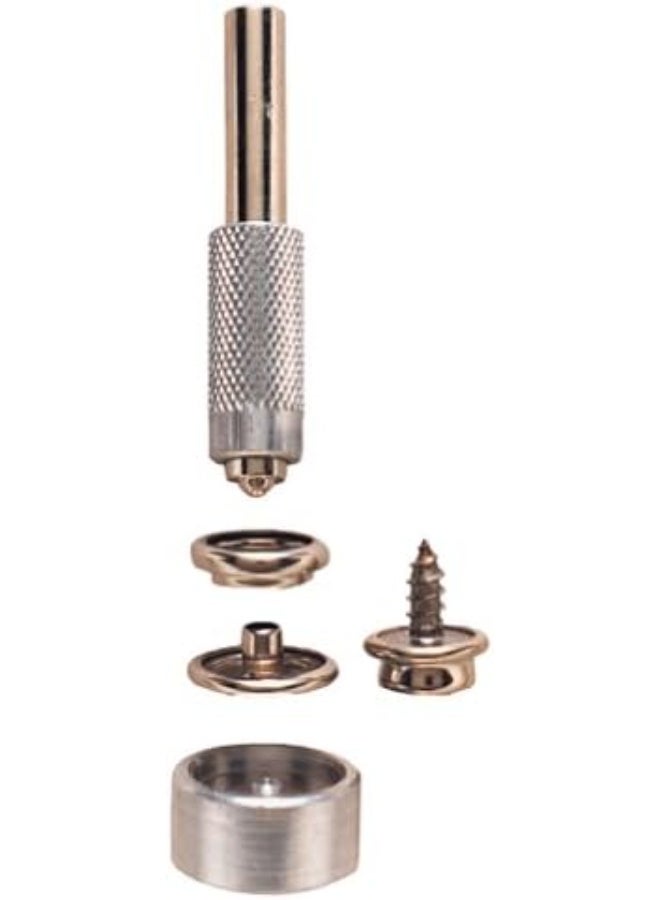 General Tools General Tools 1267 Screw Snap Fastener Kit with 6 Fasteners,Silver  - Image 1