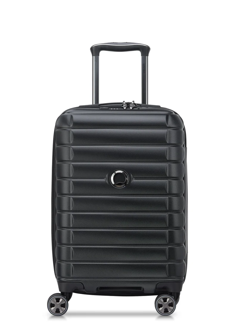 Delsey Delsey Shadow 5.0 Hardcase Expendable Double wheel luggage trolley suitcase 3pcs set (L+M+S) 55/70/82cm black