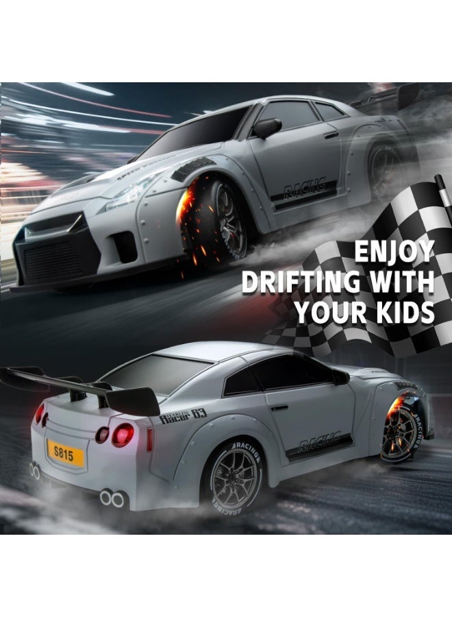 GOGA Drift RC Car 1:24 Scale – 4WD High-Speed Remote Control Racing Car with Flashing Lights, Dual Tires, USB Charging - Image 3