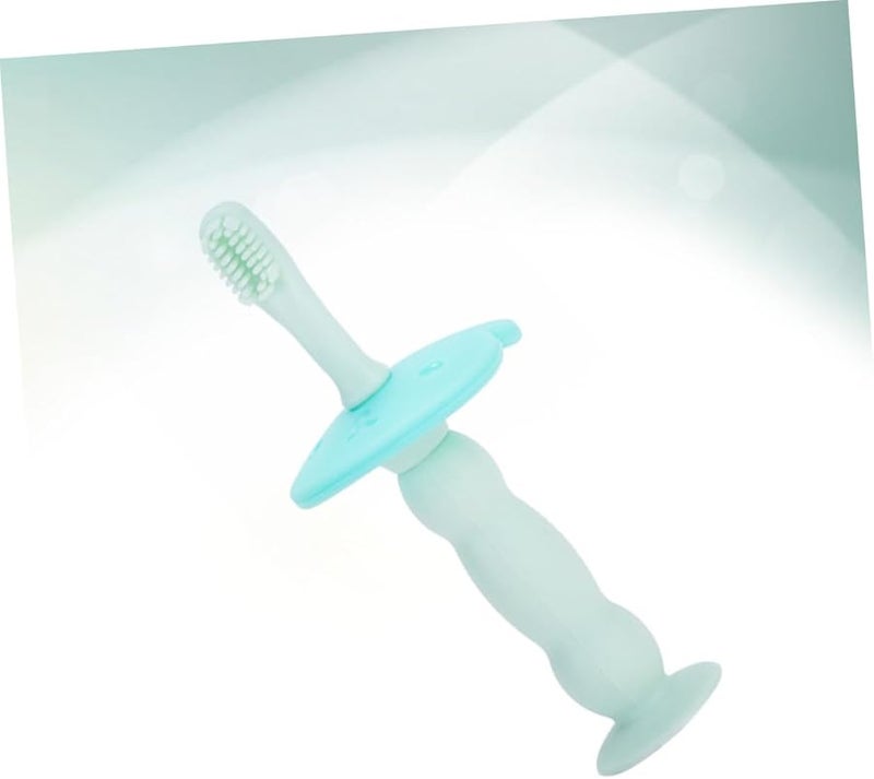 Green Baby Silicone Toothbrush Soft Bristles for Teething Gum Care Oral Safety - Image 4