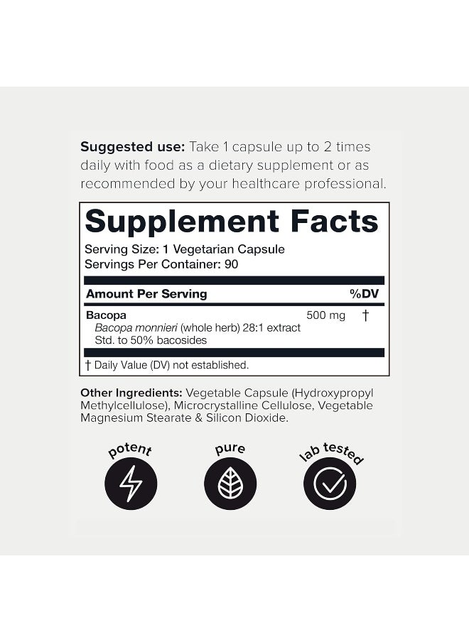 Toniiq 14,000Mg 28X Concentrated Extract - 50% Bacosides Ultra High Strength Bacopa  - Image 2